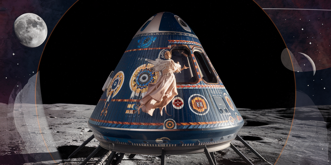 Indigenous Fashion Takes the Moon: Ashley Callingbull and Stephanie Eagletail's Cosmic Adventure!