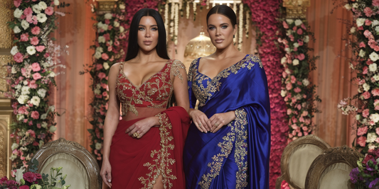Kardashians Stun Mumbai in Sarees: Inside the Dazzling Ambani Wedding You Won't Believe!