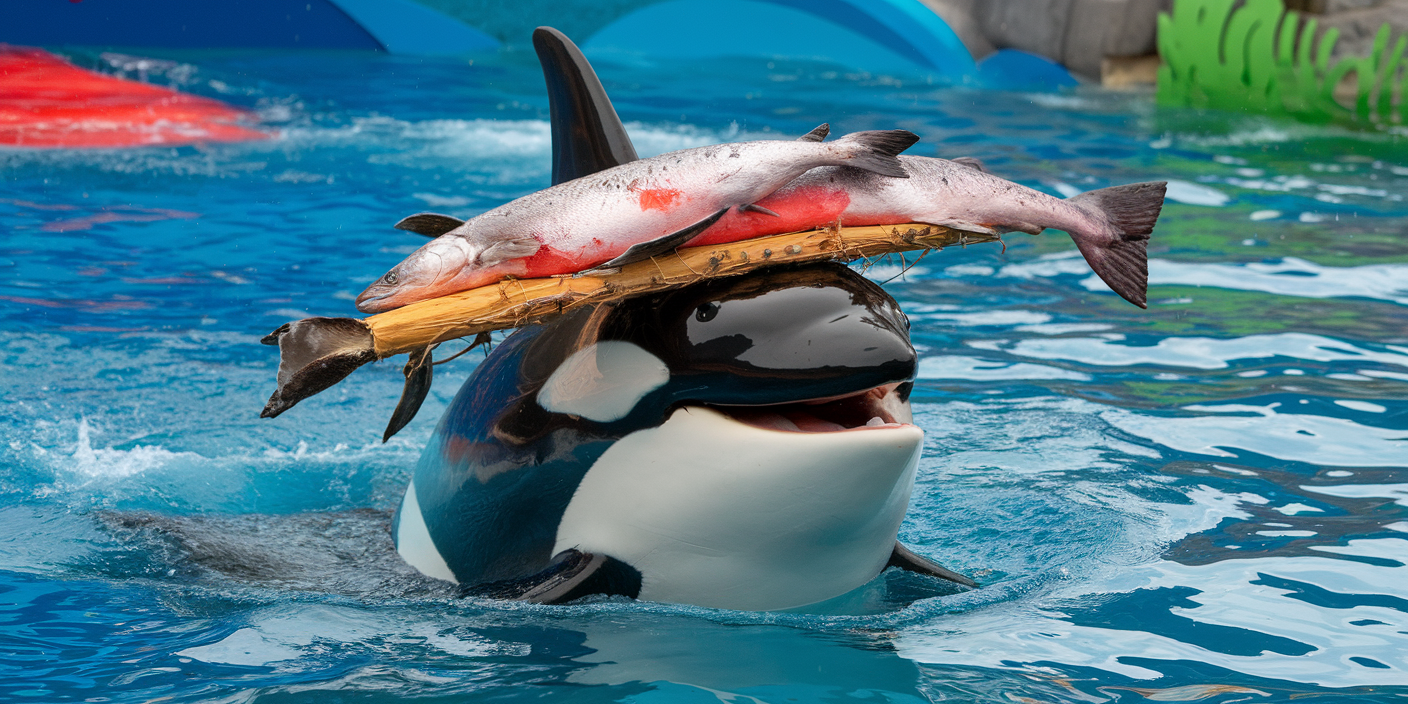 Orcas Unleash 80s Fashion Comeback With Dead Salmon Hats You Won t orcas-unleash-80s-fashion-comeback-with-dead-salmon-hats-you-won-t