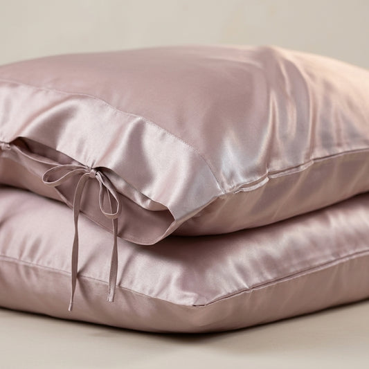 Mulberry silk pillowcase Drift – detail
