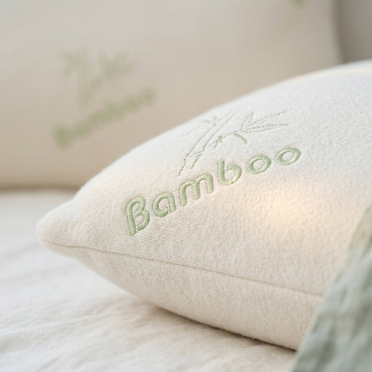Saltmarsh memory foam pillow, washable cover – detail