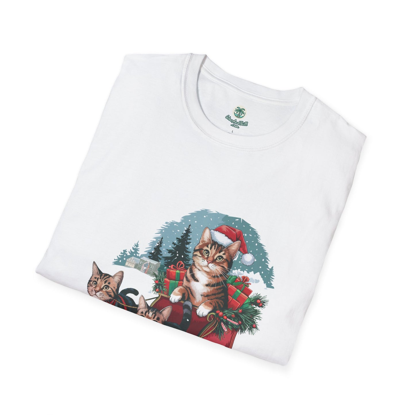 Cats on an elegant winter sleigh ride