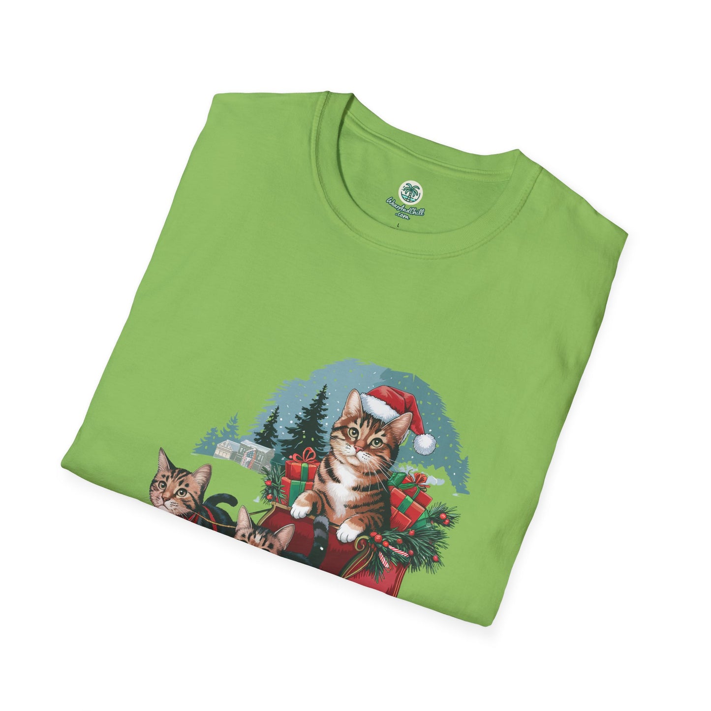 Cats on an elegant winter sleigh ride