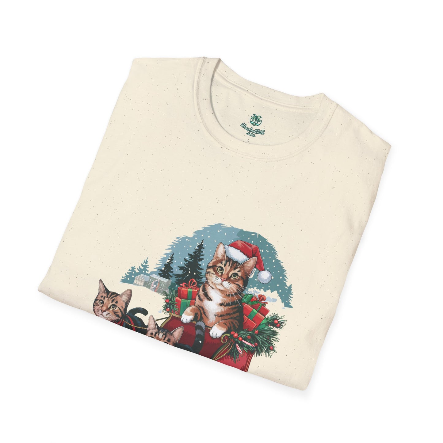Cats on an elegant winter sleigh ride