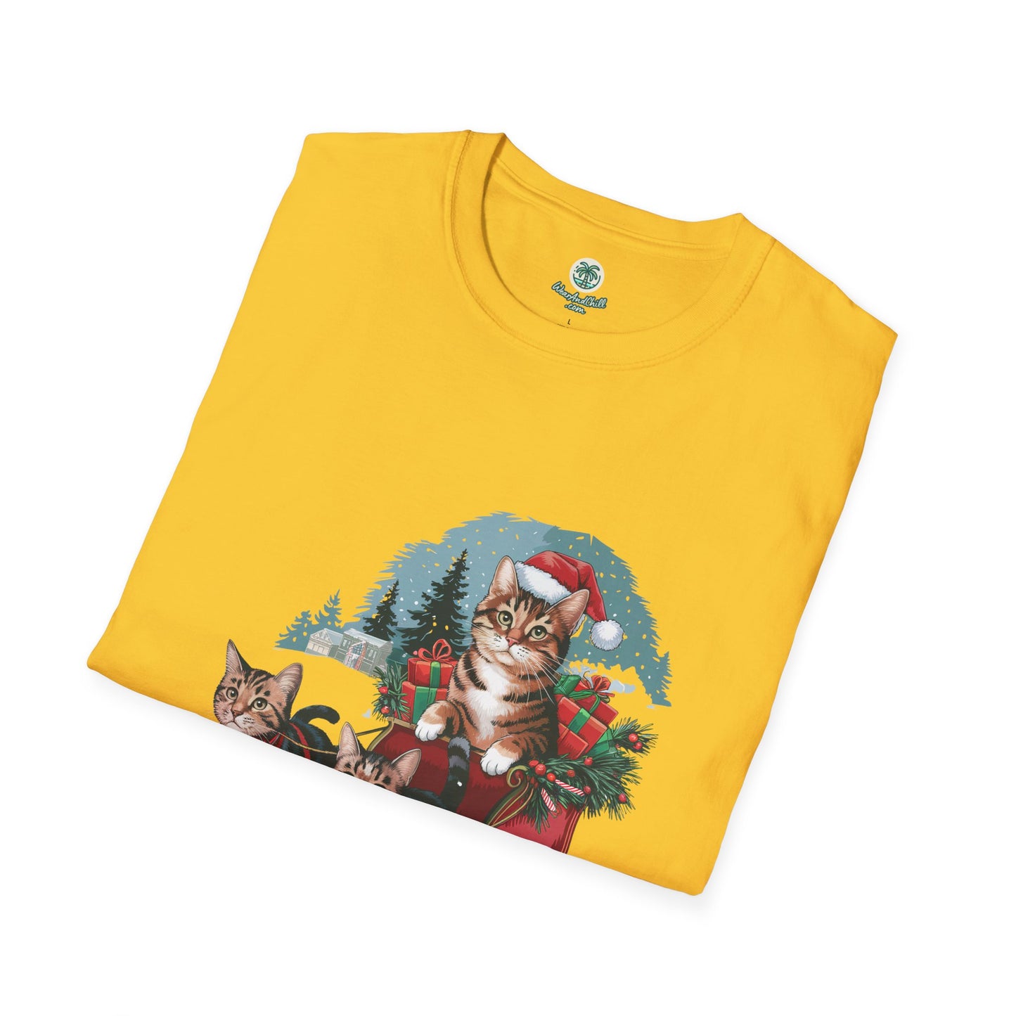 Cats on an elegant winter sleigh ride