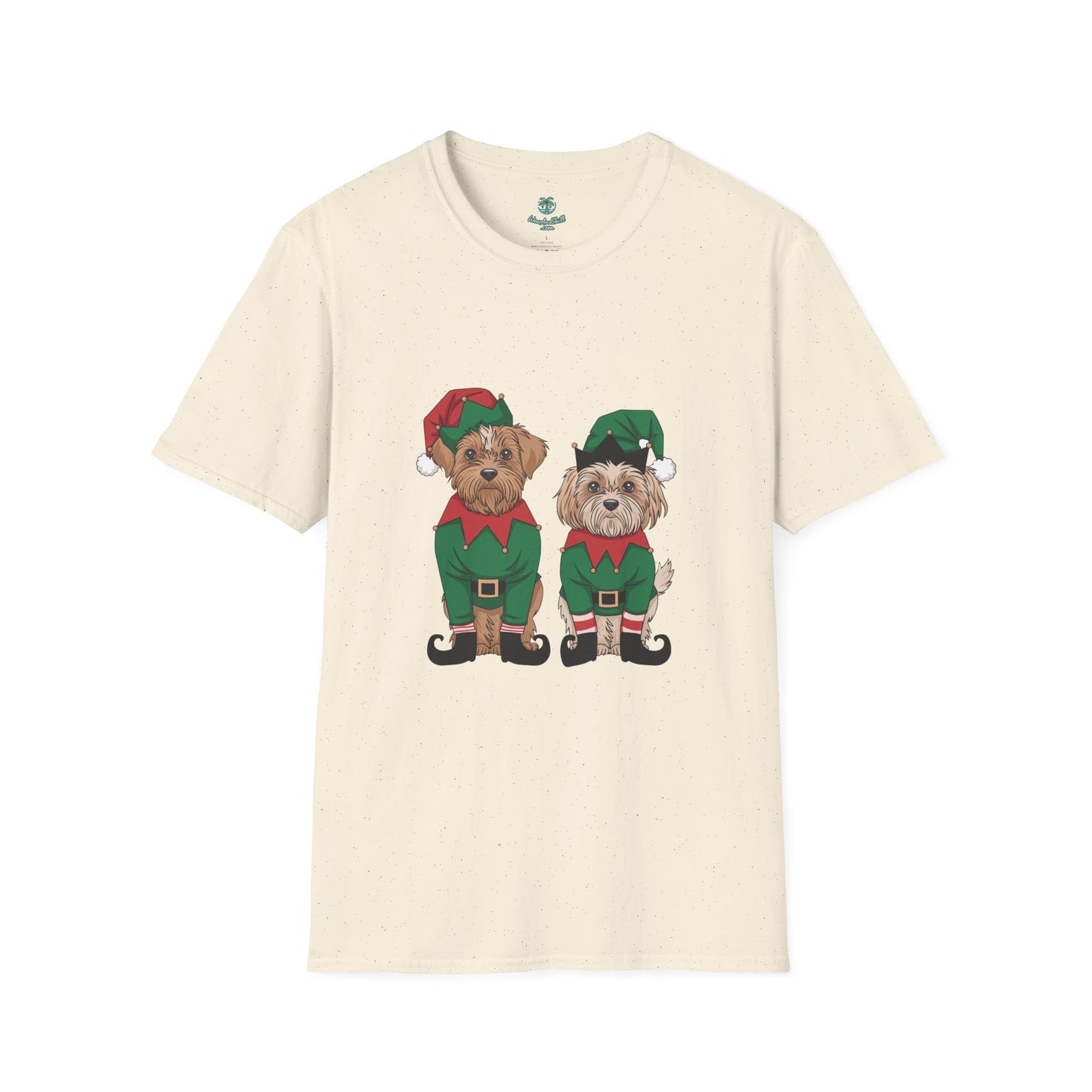 Dogs dressed as Christmas elves