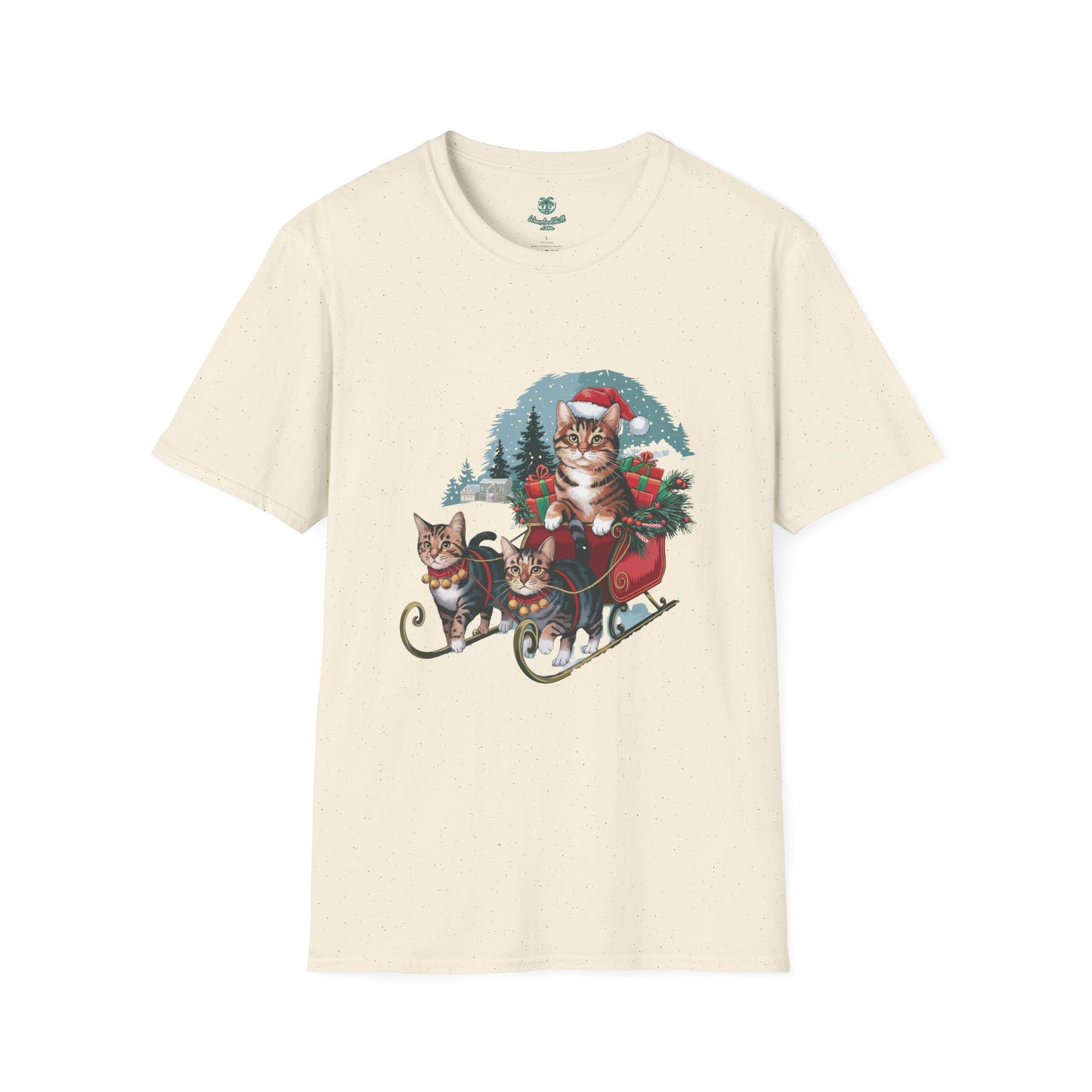 Cats on an elegant winter sleigh ride