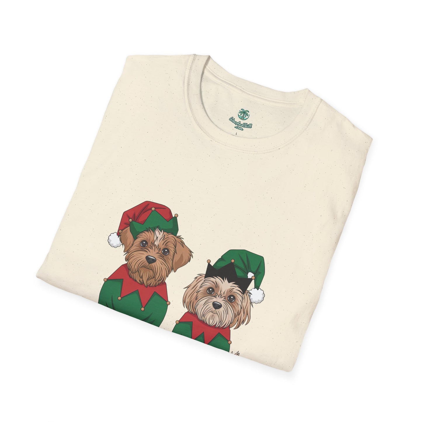 Dogs dressed as Christmas elves