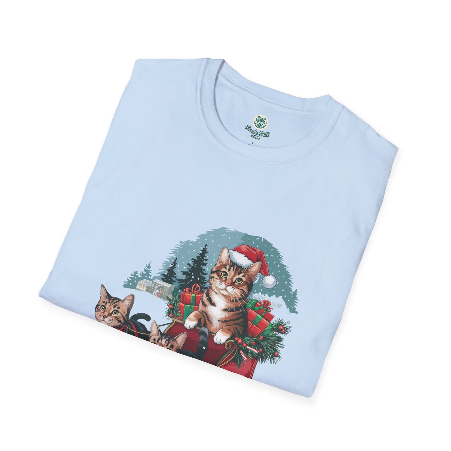 Cats on an elegant winter sleigh ride