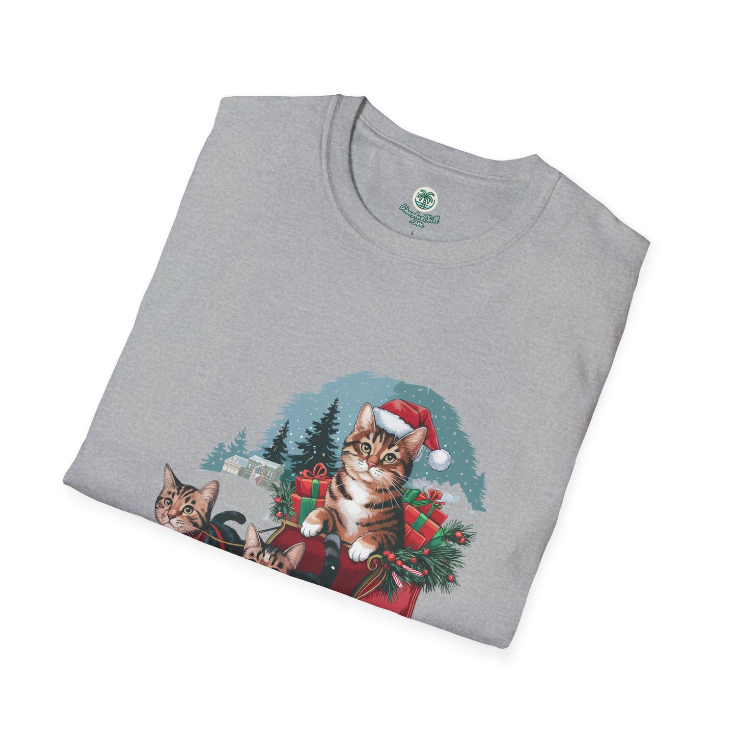 Cats on an elegant winter sleigh ride