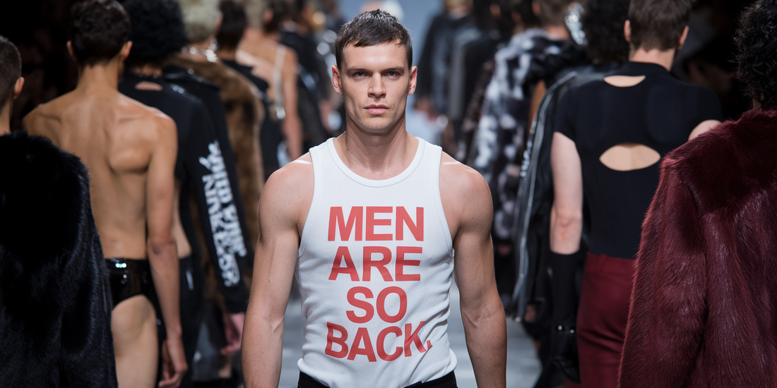 "Men Are So BACK: Bold Fashion Statement at Berlin's Wildest Runway Yet!"