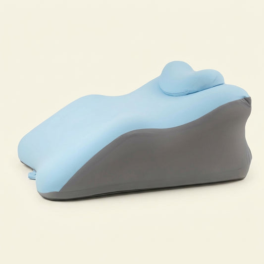 Quiet Hour desk nap pillow, on a plain studio background