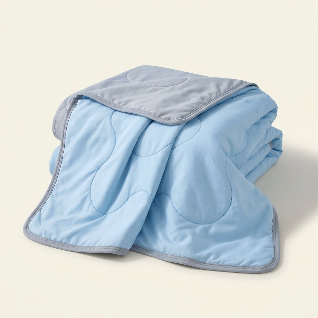 Wave-grid cool-touch blanket Still