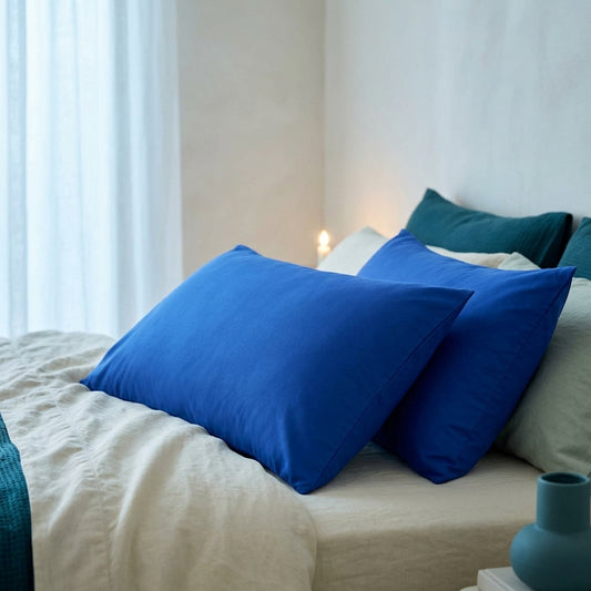 Cool-touch pillowcases Veil, pair – detail