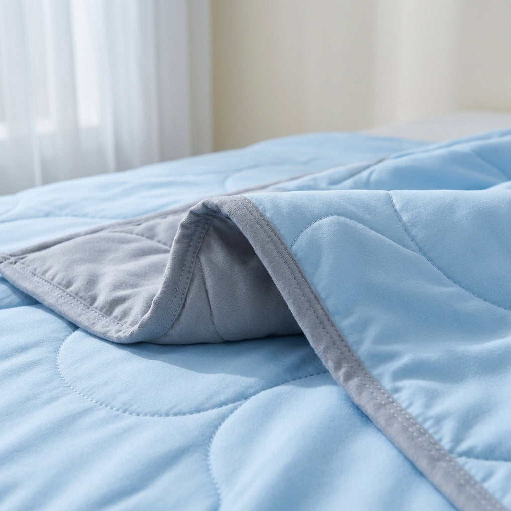 Wave-grid cool-touch blanket Still – detail