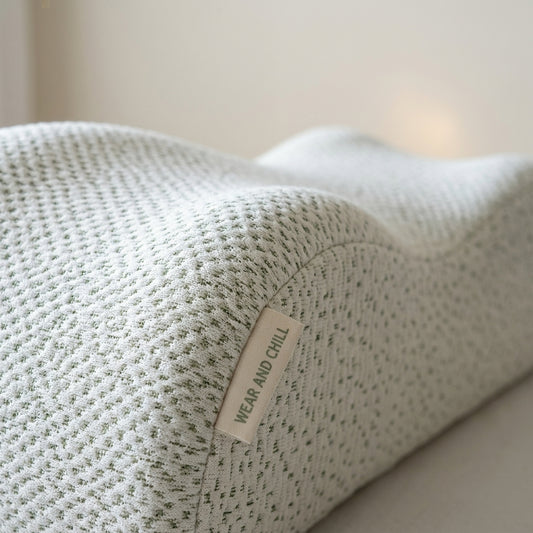 Saltmarsh contour pillow, rayon from bamboo cover – detail