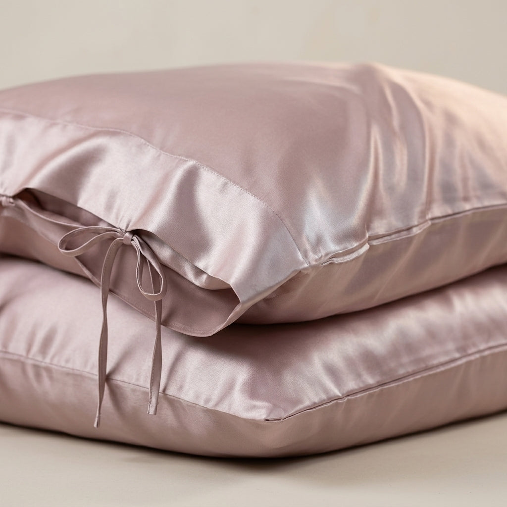 Mulberry silk pillowcase Drift – detail