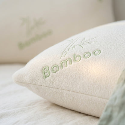Saltmarsh memory foam pillow, washable cover – detail