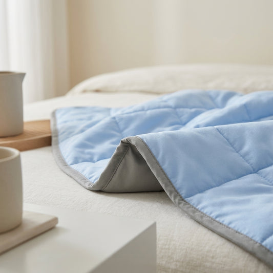Cool-touch summer blanket Dusk – detail