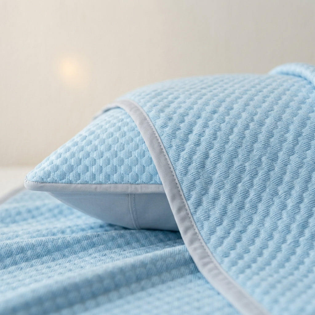 Viscose cool-touch pillowcases Drift, pair – detail