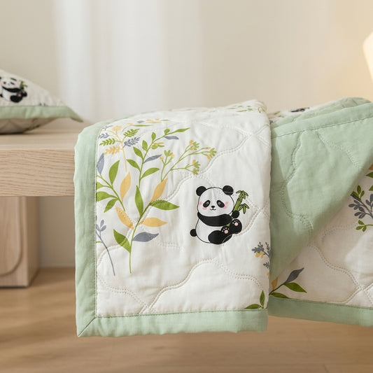 Printed washed summer comforter Dusk – detail