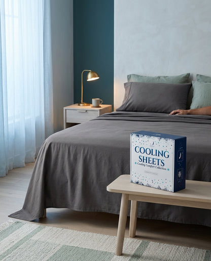 Rayon-from-bamboo cooling sheet set, US stock – bed