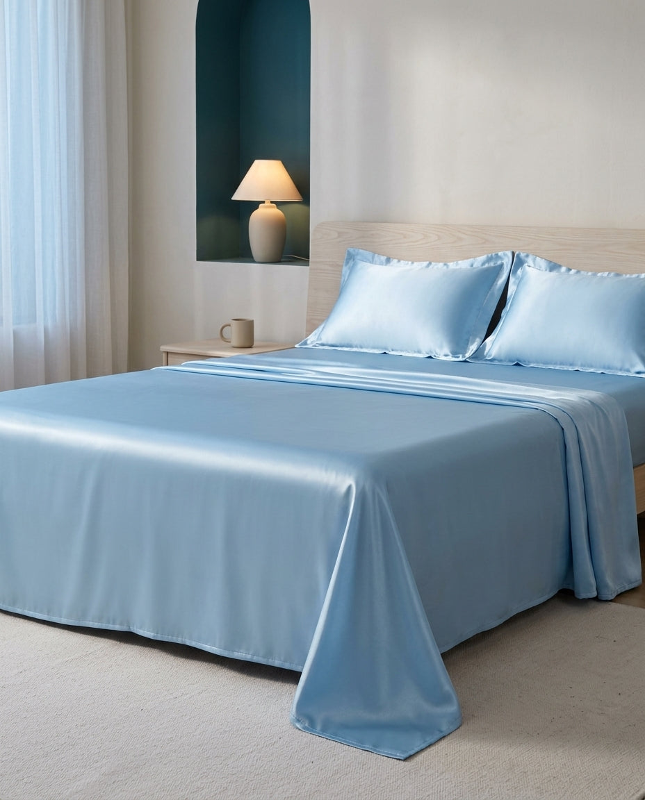Cool-touch sheet set Drift – bed