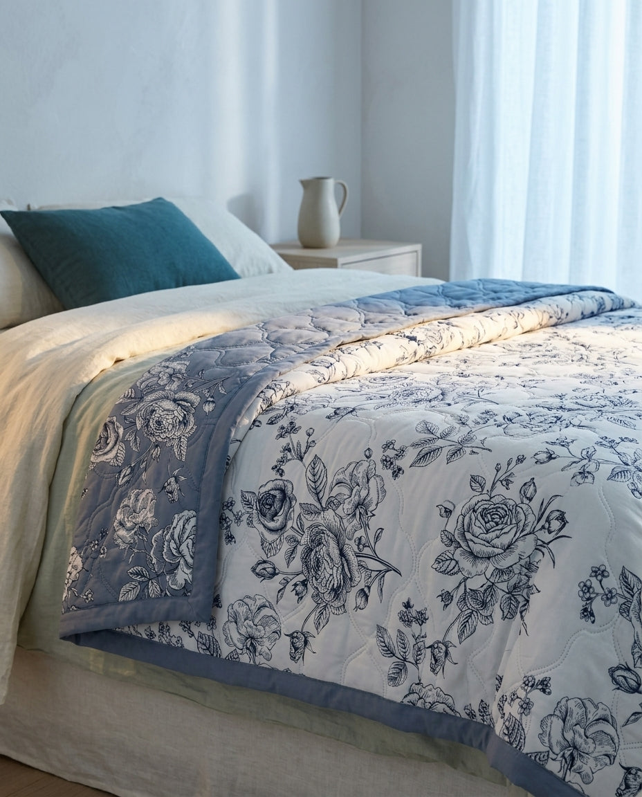 Floral summer quilt Veil – bed
