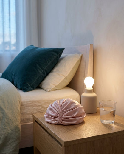 19-momme mulberry silk sleep turban Wrap – nightstand