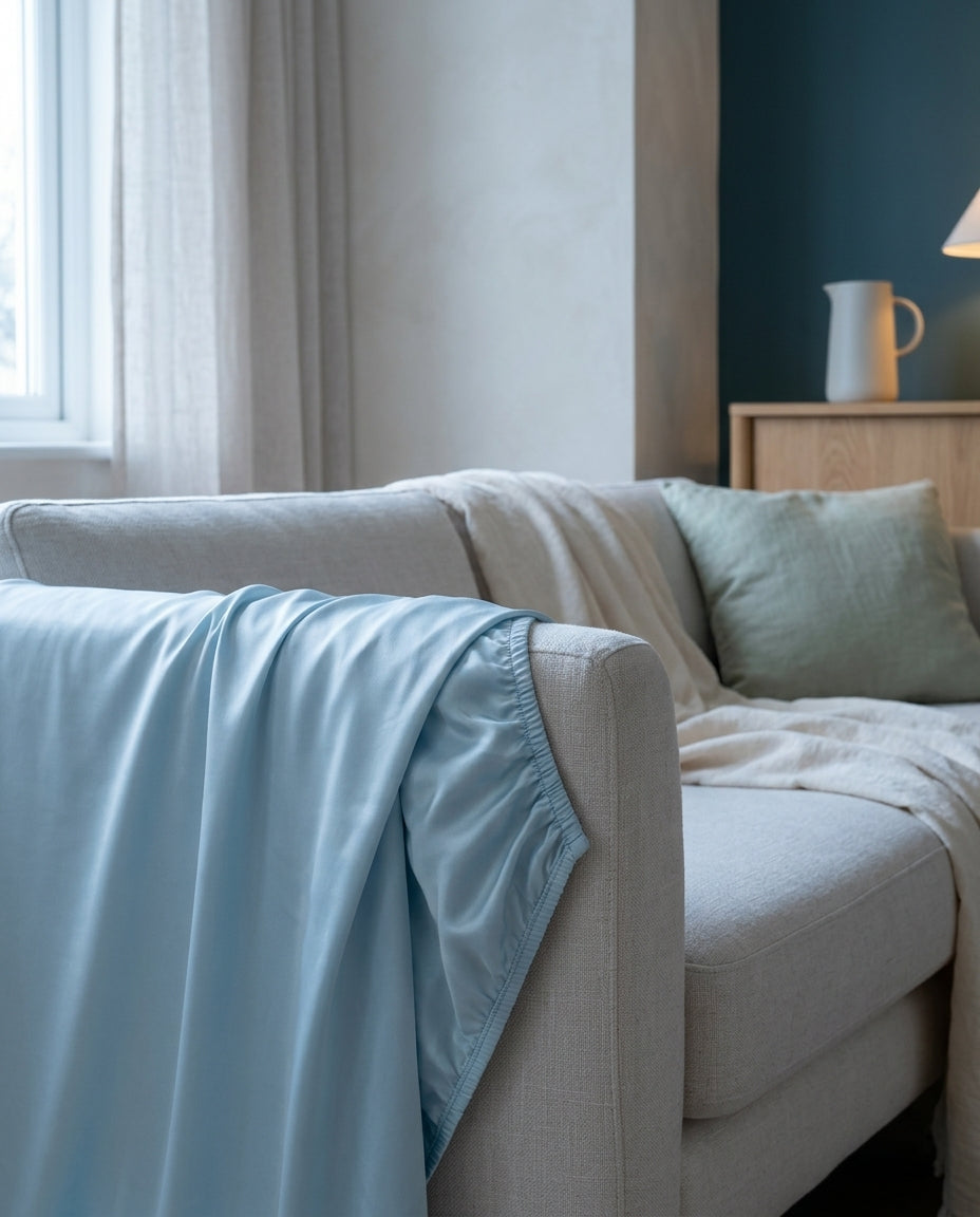 Cool-touch blanket Veil, US bed sizes – sofa