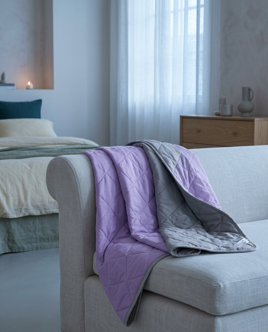 Ultra-soft cooling blanket Drift – sofa