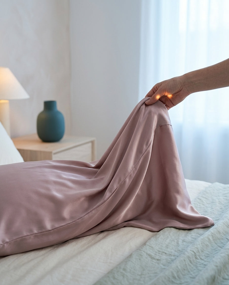 Mulberry silk pillowcase Drift – drape