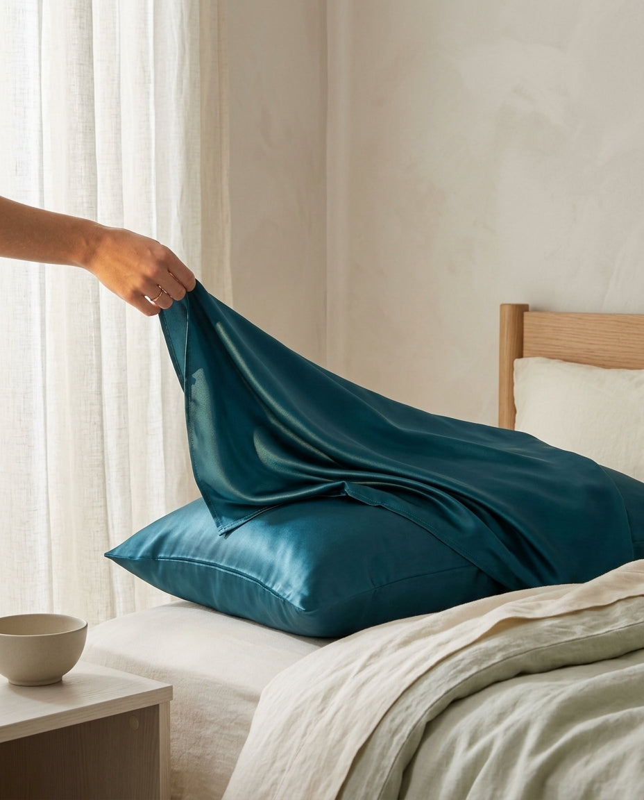 25-momme mulberry silk pillowcase Still – drape