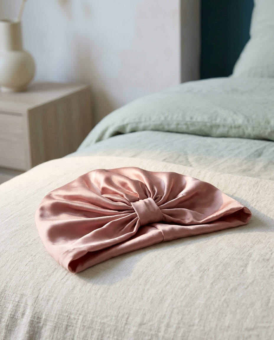 Mulberry silk night cap Veil – fold
