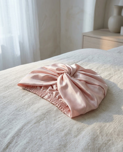 19-momme mulberry silk sleep turban Wrap – fold