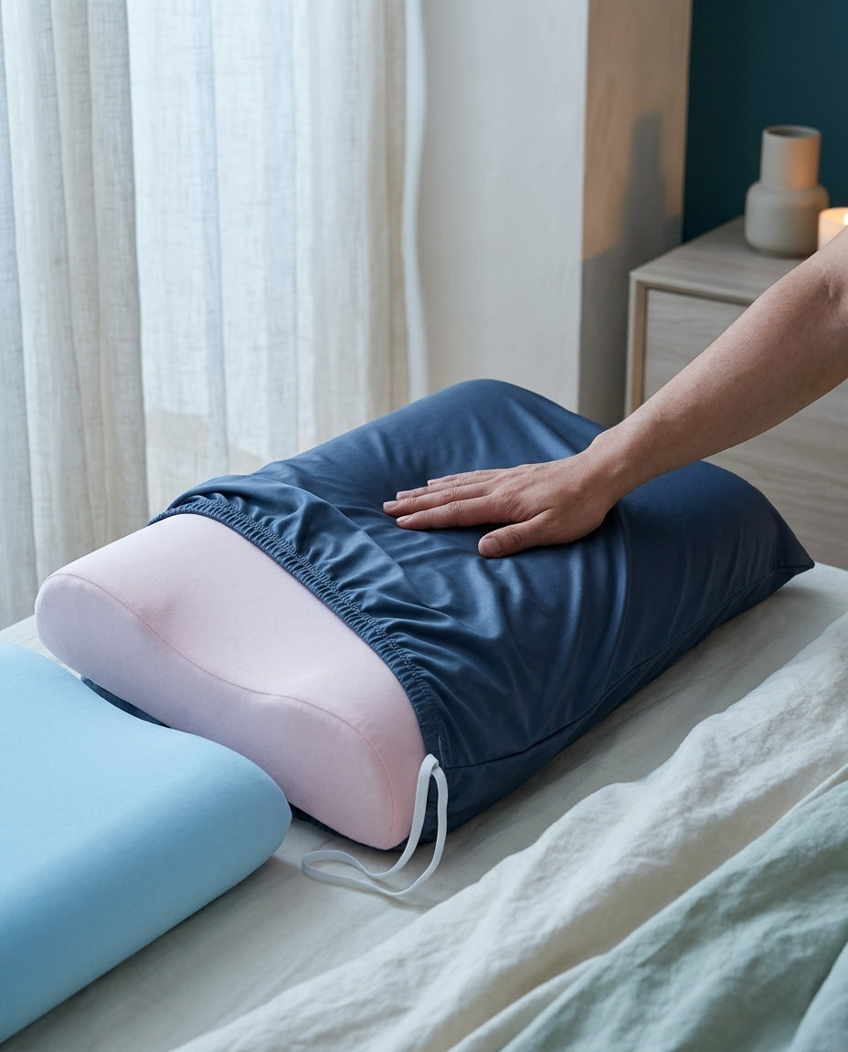 Cool-touch pillowcases Hush, pair – hands