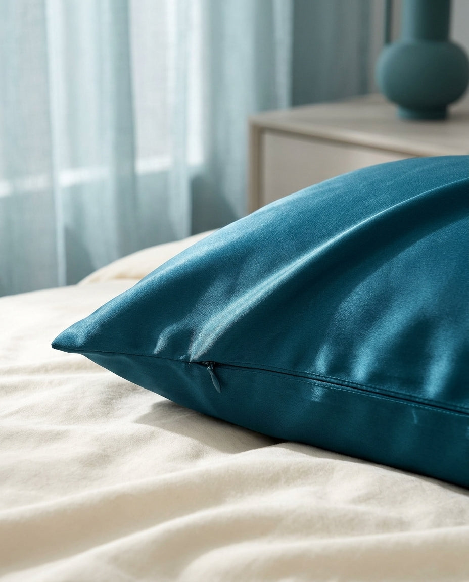 25-momme mulberry silk pillowcase Still – detail