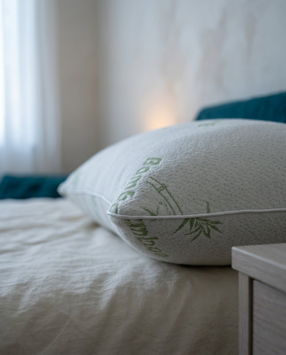 Saltmarsh memory foam pillow, pair option – detail