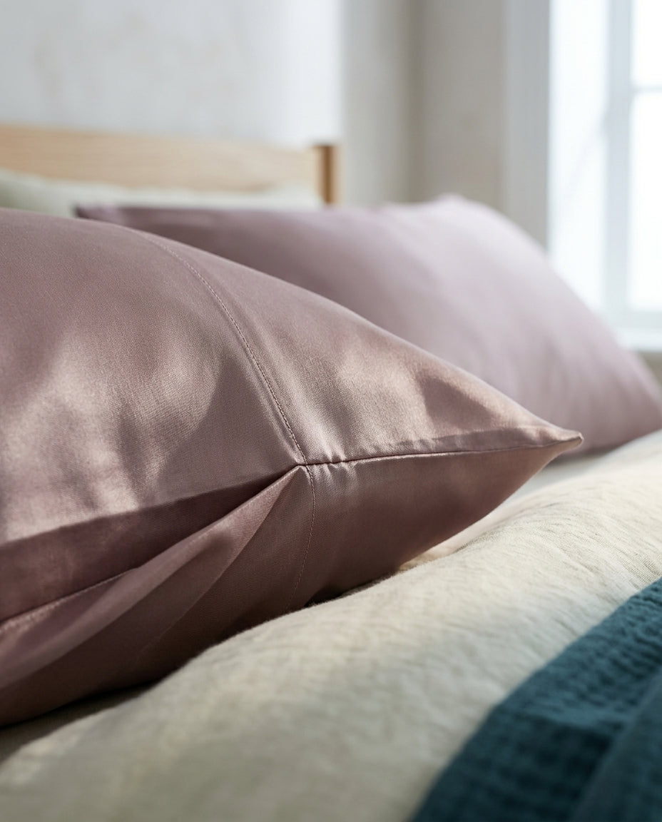 Mulberry silk pillowcase Drift – detail