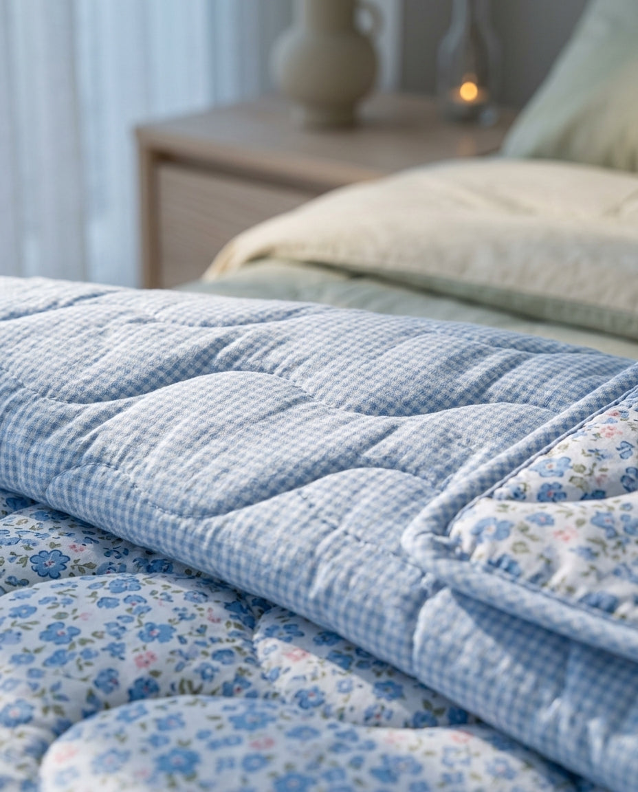 Quilted summer comforter Drift – detail