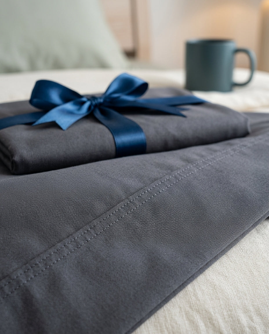 Rayon-from-bamboo cooling sheet set, US stock – detail