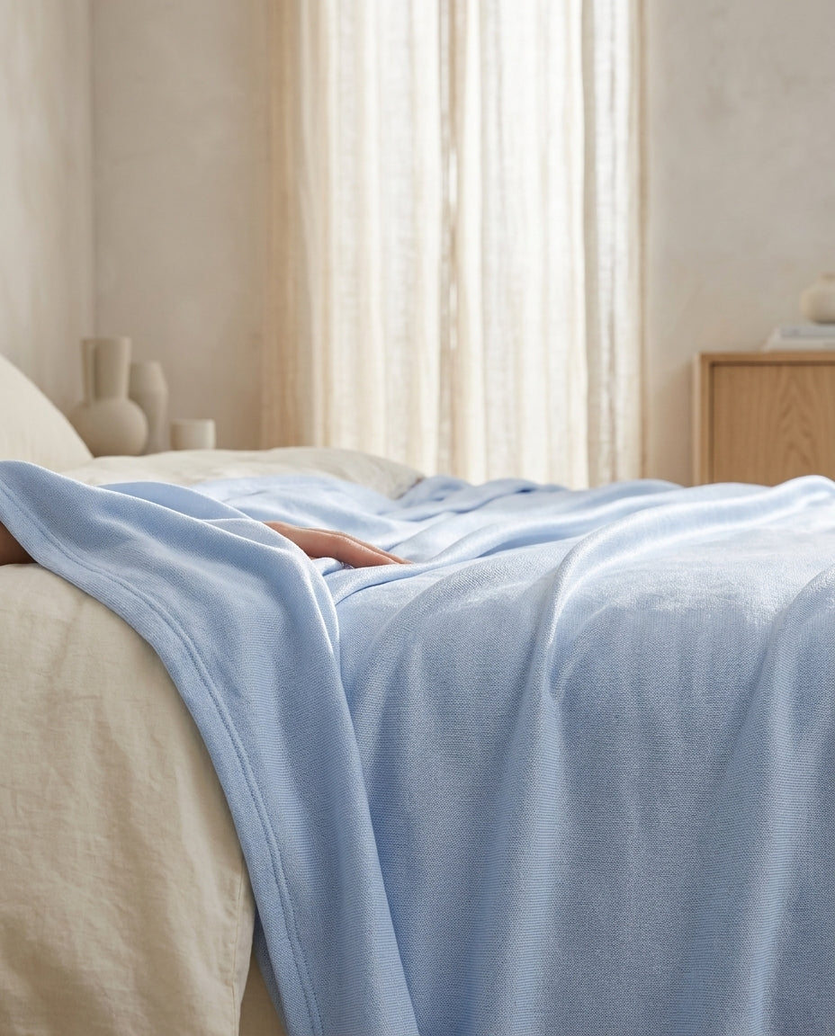 Lightweight cool-touch blanket Halo – detail